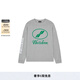WE11DONE【明星同款】男女同款經(jīng)典字母logo印花長(zhǎng)袖T恤打底衫 灰色 L