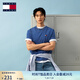 TOMMY JEANS【純色純棉】25新款夏季男裝平紋針織潮流刺繡短袖上衣T恤20322 海尼蘭DSF M （推薦：135-150斤）