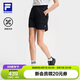 FILA斐樂(lè)官方女士梭織五分褲2025夏季健身運(yùn)動(dòng)涼感寬松短褲