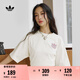 adidas經(jīng)典純棉運動(dòng)上衣圓領(lǐng)短袖T恤男女夏季新款阿迪達斯三葉草 漢玉白   S