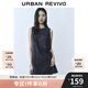 UR【HOT】2025春季新款女裝復(fù)古休閑無袖牛仔連衣裙UYU850078 藍色 S
