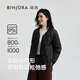 冰潔BINJORA 25秋冬新款95鴨絨羽絨服女保暖圓領(lǐng)服廓形外套J5300EB33T