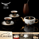 永豐源（auratic）夫人瓷石榴家園 6頭陶瓷茶杯套裝中式茶具 下午茶杯碟 禮盒 中式茶具 6頭