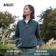 AIGLE艾高抓絨衣保暖耐穿半拉鏈立領(lǐng)落肩外套女士 淺藏青色 BE071 36