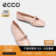 愛步（ECCO）25年夏季新款芭蕾舞鞋方頭羊皮淺口單鞋 舞悅234303 裸粉色36