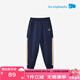 麗嬰房（Les enphants）兒童運動褲男童女童長褲2024新品衛(wèi)褲春秋款撞色束腳褲 深藏青 130 cm