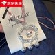 飾之秀99足銀愛心祥云吊墜女銀鎖hello kitty凱蒂貓銀鎖生日禮物送女友 足銀祥云kitty貓+粉繩+國檢證書