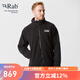 Rab英國男保暖搖粒絨夾克戶外運動防風(fēng)風(fēng)衣輕質(zhì)舒適耐磨807g QFC-24 黑色 M