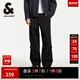 杰克·瓊斯（JACK&JONES）降落傘兵褲男夏季工裝褲涼感男褲略寬松休閑褲輕薄款潮流褲子 E40黑色 31 175 31