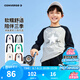 Converse匡威兒童t恤長袖男童內(nèi)搭打底衫女童上衣男童衣服純棉童裝長袖T恤 巖嶺灰 160 /80 【建議身高158-170cm】