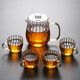 塔馳密司 TOUCH MISSTouch Miss加厚耐熱玻璃茶壺茶水分離過(guò)濾泡茶器創(chuàng)意花瓣煮茶壺 花瓣壺大號(hào)+4杯