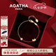 AGATHA好運(yùn)紅繩小狗銀手鏈女本命年【七夕情人節(jié)生日禮物】送女友高級(jí)感 金色 【限定禮盒】