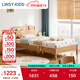 LINSY KIDS林氏兒童床男孩女孩北歐簡(jiǎn)約風(fēng)臥室小戶(hù)型實(shí)木床腳單人床KN4A KN4A-A床底無(wú)儲(chǔ)物床+CDB101A床墊 1500mm*2000mm