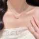 米蔓（MIMORE）S925銀雙子蝴蝶項鏈女輕奢小眾高級2025新款鎖骨鏈七夕情人節(jié)禮物
