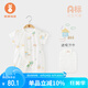 微獅牧尼嬰兒短袖連體衣夏季純棉男女寶寶衣服可愛(ài)爬爬服薄款夏裝