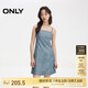 ONLY 2024春季氣質(zhì)休閑百搭PU吊帶短裙連衣裙女|12417Y003