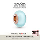 潘多拉（PANDORA）啞光藍穆拉諾玻璃串飾藍色飾品配件diy串珠七夕情人節(jié)禮物送女友 玫瑰金色 均碼