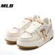 MLB百搭復(fù)古學(xué)長(zhǎng)鞋厚底增高男女情侶運(yùn)動(dòng)鞋虞書(shū)欣同款春夏季休閑板鞋 波士頓紅襪隊(duì)/金色 37.5