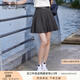 香影學(xué)院風(fēng)灰色短裙女2025夏季新款顯瘦a字裙高腰jk風(fēng)百褶半身裙 深灰 S 155/80A/85-95斤