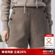 歌莉婭預(yù)售小香風(fēng)可水洗羊毛呢休閑咖啡色短褲女外穿三分褲子10CL1A380 86Y咖啡色 28