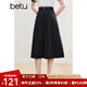 百圖betu女裝2025春季新款半身裙高腰時(shí)尚赫本裙百搭裙子女2502T62 黑色 L