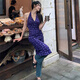 妙奕嘉掛脖連衣裙裙子女夏季2025新款碎花裙新中式顯瘦氣質(zhì)純欲海邊沙灘 藍色碎花掛脖吊帶長(cháng)裙 L 【建議85-115斤】