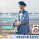 HAZZYS哈吉斯女裝 2025春季款女士【PHIZ系列】輕薄防曬連帽休閑夾克 藍色BL L (165/88A 40)