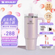 STANLEY巨無(wú)霸吸管杯水杯保溫杯大容量不銹鋼杯子辦公887毫升-夢(mèng)幻紫菀