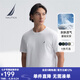 諾帝卡（NAUTICA）【單件直降】男裝25春夏新款純棉透氣舒適短袖T恤男 白色1BW L