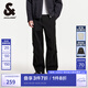 杰克·瓊斯（JACK&JONES）降落傘兵褲男夏季工裝褲涼感男褲略寬松休閑褲輕薄款潮流褲子 E40黑色 33 180 33