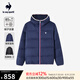 樂卡克（Le coq sportif）【三色】法國公雞秋冬短款羽絨服 海軍藍色 L