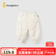 童泰（TONGTAI）寶寶羽絨褲秋冬季兒童三防鴨絨長(cháng)褲男童女童休閑外出時(shí)尚褲子 米白 90 cm