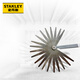 史丹利（STANLEY）塞尺不銹鋼間隙尺厚薄規塞規厚度尺量具20件套36-162-1-23