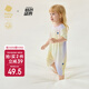 babycare山茶花寶寶爬服春夏連體衣包屁衣新生嬰兒衣服 紫草星夢(mèng) 80cm 