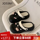 卓詩(shī)尼厚底洞洞鞋女新款夏季可愛涼拖一腳蹬運(yùn)動(dòng)涼鞋七夕禮物 黑白 38