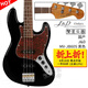 J&DGuitars電貝斯jd pb1963田涼同款J&D孤獨(dú)搖滾bass左手貝司PB60 JB 70 Jnd MV-JB60S 玫瑰木 黑色