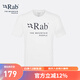 Rab睿坡夏季圓領(lǐng)棉質(zhì)T恤男士戶外運(yùn)動跑步休閑透氣吸濕排汗印花短袖 白色/WHT M