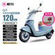 愛(ài)瑪電動(dòng)自行車(chē)Q7豪華復古強勁動(dòng)力智能安全雙人電瓶車(chē) 海岸藍