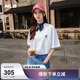 MLB短袖男女情侶純色簡約休閑圓領(lǐng)T恤25春季新款3ATSB0253-50WHS-S