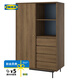 宜家（IKEA）RADMANSO拉曼斯衣柜儲(chǔ)物柜衣帽間家用臥室柜 褐色/胡桃木紋衣柜