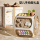 貝初眾新生兒見面禮盒實用高檔嬰幼兒玩具用品0-3-6個滿月以上寶寶0-1歲 奶咖九面鼓【聲光齒輪+安撫小曲+多維啟蒙】精致禮盒 安撫鍛煉智力早教玩具男女孩童周歲百天生日禮物手拍鼓