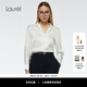 Laurèl【三醋酯纖維】25秋新款緞面蕾絲領(lǐng)襯衫女LWD363C00400 純凈白 S