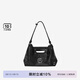 GROTTO個(gè)樂SOFT CARRY托特包百搭大容量牛皮手提單肩軟包七夕禮物 經(jīng)典黑M （亮銀）