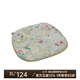 陽春小鎮(zhèn)（April Town） 家用餐廳椅墊紅木方椅坐墊凳子坐墊復(fù)古印花方坐墊書桌保暖椅墊 春日后花園 45 CM*40 CM