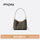 菲安妮（FION）經(jīng)典印花托特包女單肩斜挎包hobo包大容量手提包七夕情人節(jié)禮物 啡/茶【中款】