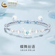 中國黃金（CHINA GOLD）925銀夢幻蝴蝶手鏈女輕奢小眾時尚手繩生日七夕情人節(jié)禮物送女友 S925銀蝴蝶編繩手鏈-藍(lán)色【品牌禮盒】
