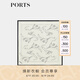 PORTS寶姿女裝商場同款早秋優(yōu)雅水墨花卉印花方巾LP9A6163