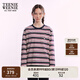 Teenie Weenie小熊女裝長(zhǎng)袖T恤2025春夏新款休閑時(shí)髦條紋圓領(lǐng)上衣 撞色 L