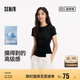 森馬（Semir）森柔棉|商場(chǎng)同款短袖T恤女短款修身設(shè)計(jì)感2025夏衣服101325100095