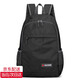 云舵新款純色戶(hù)外休閑折疊包雙肩書(shū)包時(shí)尚輕便大容量牛津布學(xué)生背包 黑色